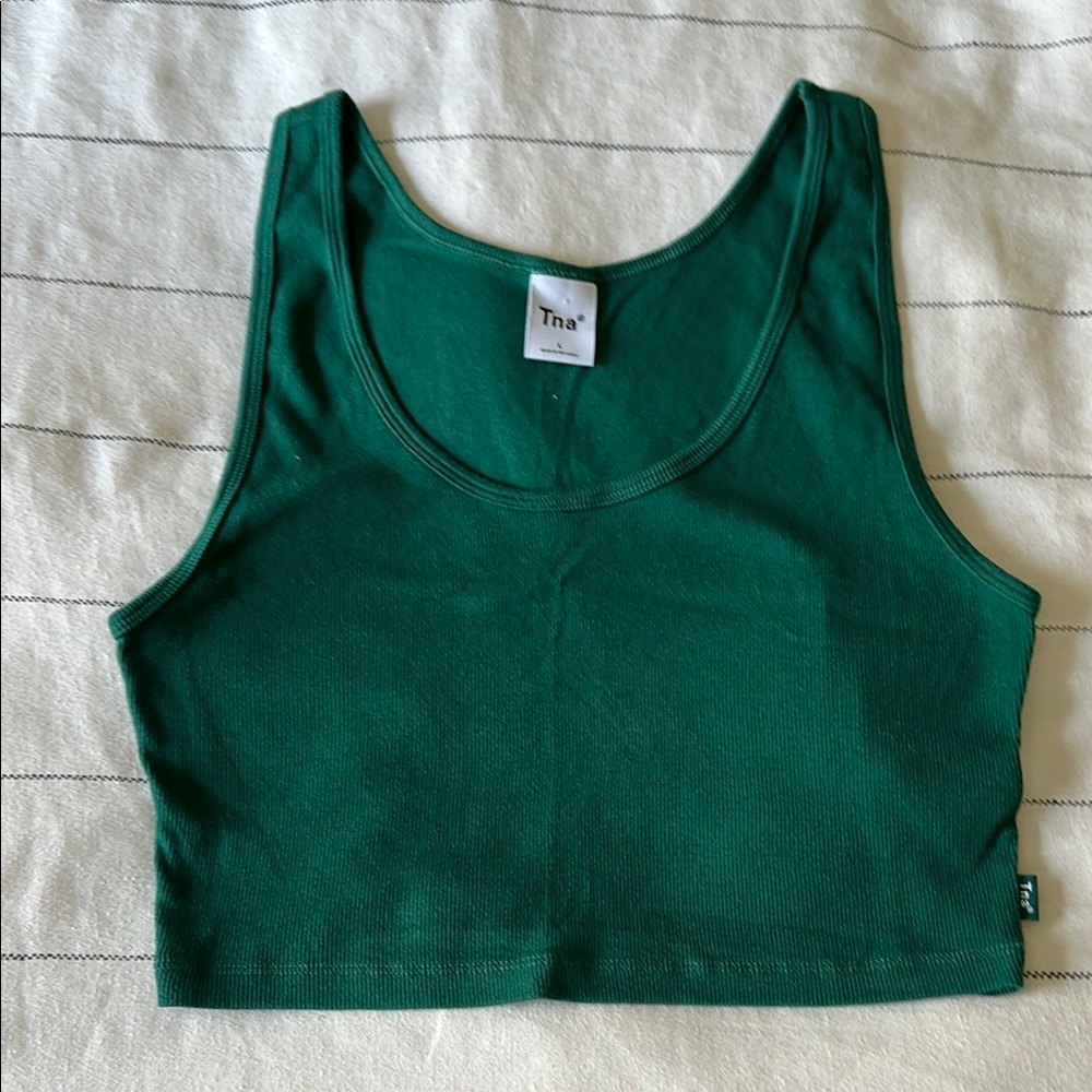 TNA Green Crop Top